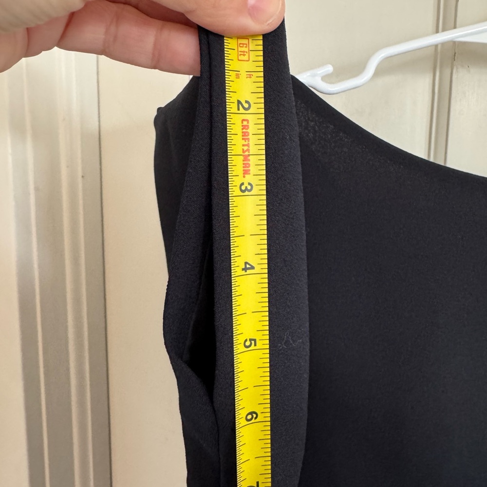 NWT Kaarem‎ triangle dolman open back dress in blue/black size small - Picture 11 of 12